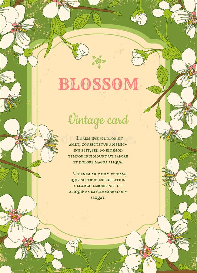 Körsbärsröd blomning royaltyfri illustrationer Körsbärsröd blomning royaltyfri illustrationer