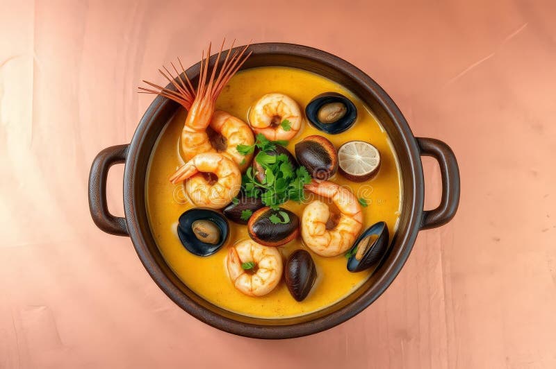 Köstliche brasilianische Moqueca Stew vektor abbildung