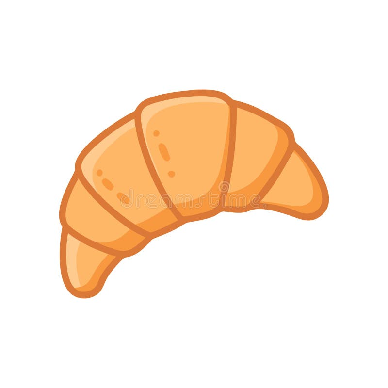 Köstliche, frisch gebackene Croissant vektor abbildung