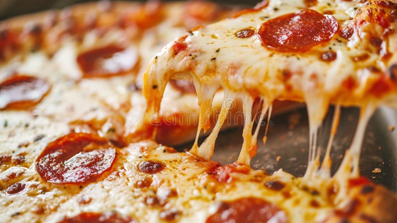 Köstliche frisch gebackene Pizza im neuen York-Stil. ausgeschnittene Schwebscheibe vektor abbildung