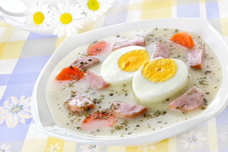 Köstliche saure Suppe lizenzfreies stockbild