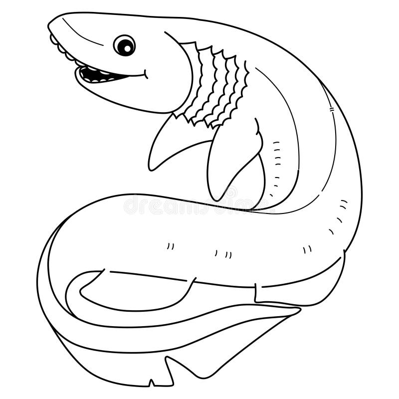 A cute and funny coloring page of a Frilled Shark. Provides hours of coloring fun for children. To color, this page is very easy. Suitable for little kids and toddlers. A cute and funny coloring page of a Frilled Shark. Provides hours of coloring fun for children. To color, this page is very easy. Suitable for little kids and toddlers.