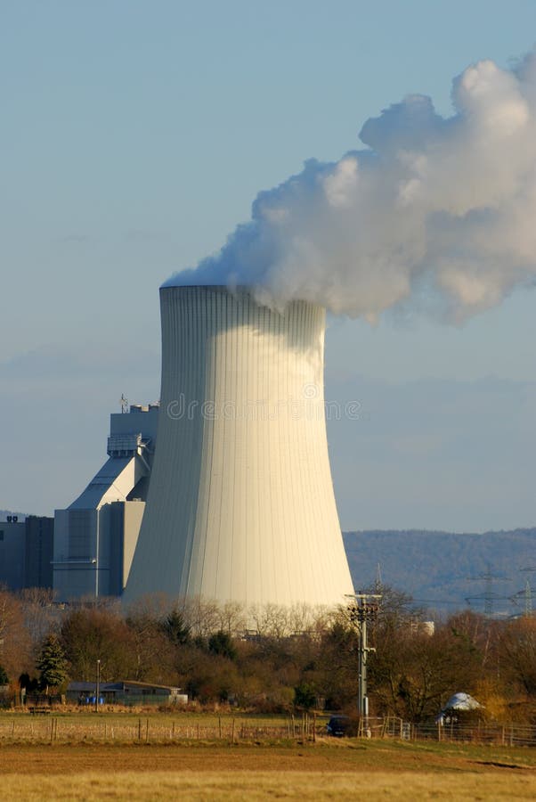 Cooling tower of a nuclear power station. Cooling tower of a nuclear power station