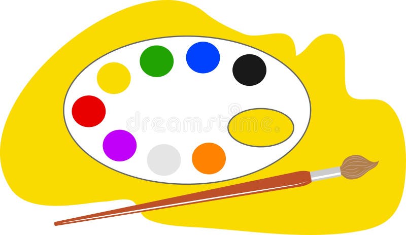 Download Künstler-Palette vektor abbildung. Illustration von abbildungen - 48665
