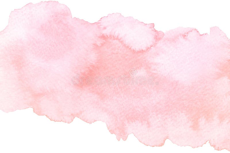 Künstlerischer abstrakter rosa Bürstenanschlag des Aquarells lokalisiert auf weißem Hintergrund vektor abbildung