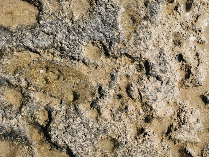 Küste des Mittelmeers lang gefrorene Lava. Hintergrund. Es sieht aus wie eine außerirdische Landschaft stockbild