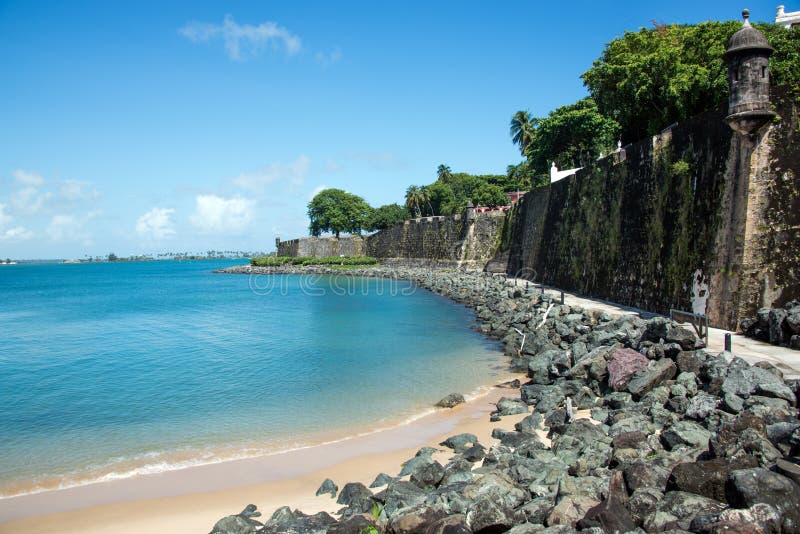 Küste von San Juan, Puerto Rico