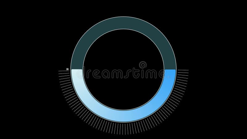 4k动画显示加载进度 库存例证