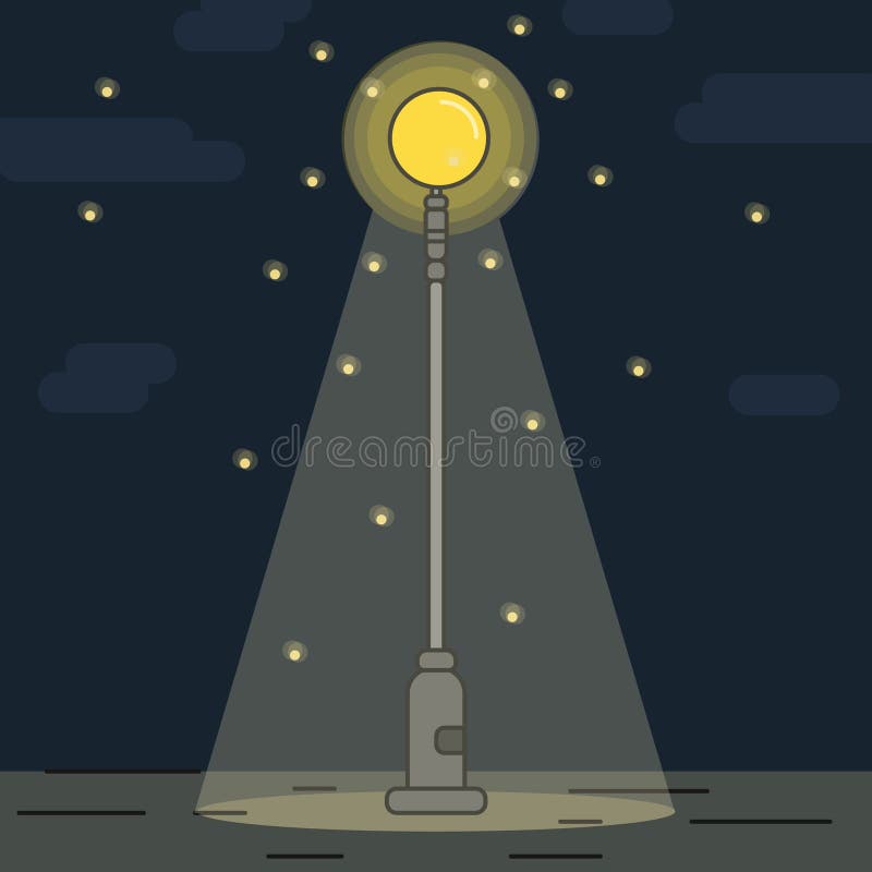 Luz-lámpara Nocturna De Los Niños Del Vector De La Noche-lámpara En Sistema  Del Ejemplo Del Dormitorio De Noche De Iluminación in Ilustración del  Vector - Ilustración de apartamento, muebles: 152803504