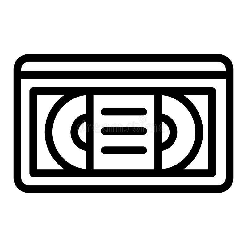 Línea Icono De La Videocinta Ejemplo Del Vector De La Cinta Del Vhs Aislado En Blanco Diseño Retro Del Estilo Del Esquema De La C Ilustración del Vector - Ilustración de estudio, Línea Icono De La Videocinta Ejemplo Del Vector De La Cinta Del Vhs Aislado En Blanco Diseño Retro Del Estilo Del Esquema De La C Ilustración del Vector - Ilustración de estudio,