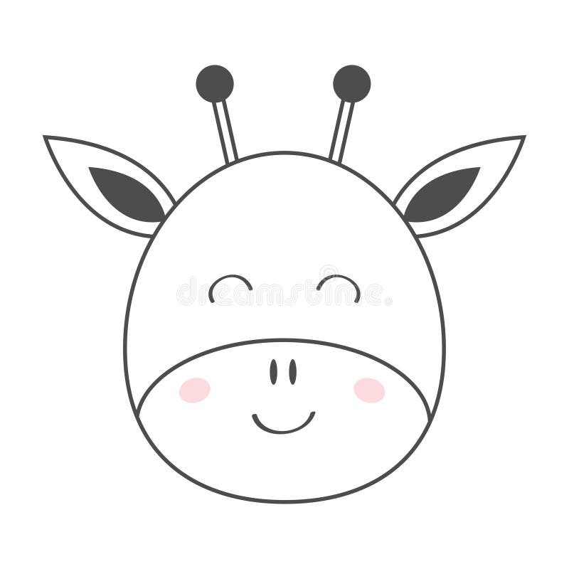 Línea Principal Icono De La Cara Redonda De La Jirafa Del Bosquejo Animal De Kawaii Personaje De Dibujos Animados Lindo Beb? Dive Ilustración del Vector - Ilustración de amor, rosa: 145633515 Línea Principal Icono De La Cara Redonda De La Jirafa Del Bosquejo Animal De Kawaii Personaje De Dibujos Animados Lindo Beb? Dive Ilustración del Vector - Ilustración de amor, rosa: 145633515