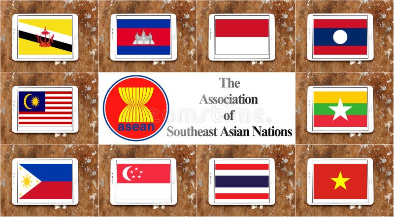 L'AEC de la communauté économique d'ASEAN illustration stock L'AEC de la communauté économique d'ASEAN illustration stock