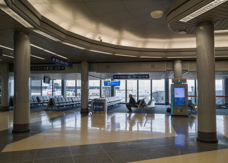 L'aeroporto internazionale di ohare a chicago è vuoto a causa del coronavirus covid19