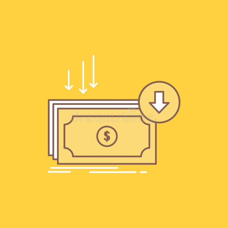 L'affare, costo, taglio, spesa, finanza, linea piana dei soldi ha riempito l'icona Bello bottone di logo sopra fondo giallo per U royalty illustrazione gratis L'affare, costo, taglio, spesa, finanza, linea piana dei soldi ha riempito l'icona Bello bottone di logo sopra fondo giallo per U royalty illustrazione gratis