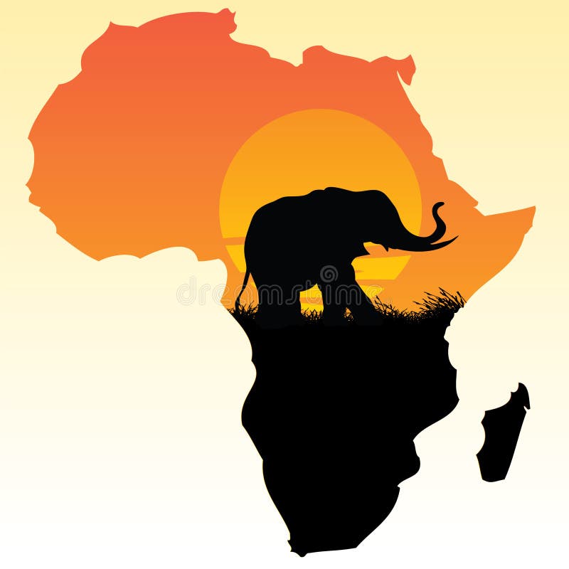 L'Africa illustrazione vettoriale
