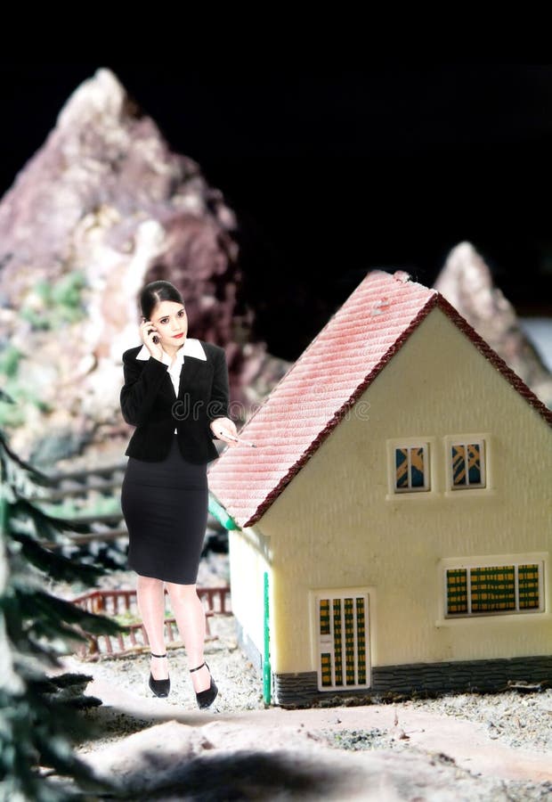L'agent immobilier réel image libre de droits L'agent immobilier réel image libre de droits