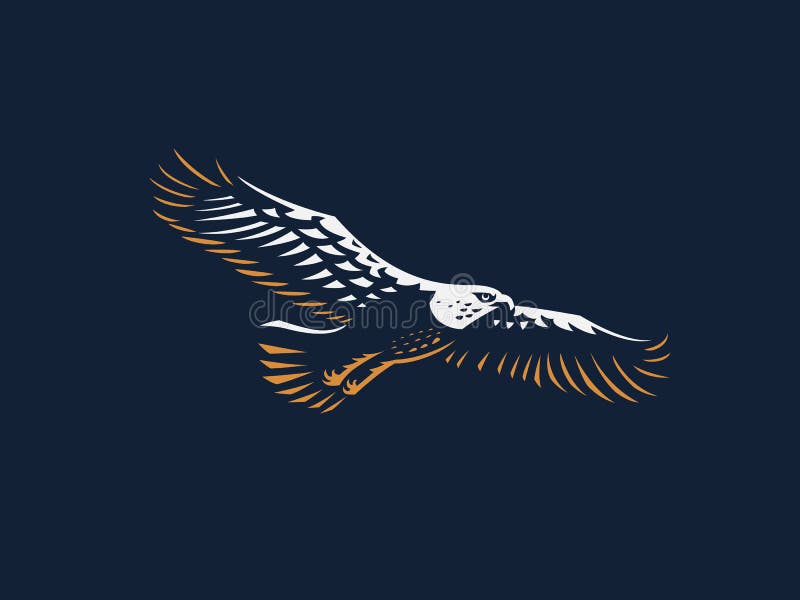 L Aigle De Vol Illustration De Vecteur Illustration Du Patriotique