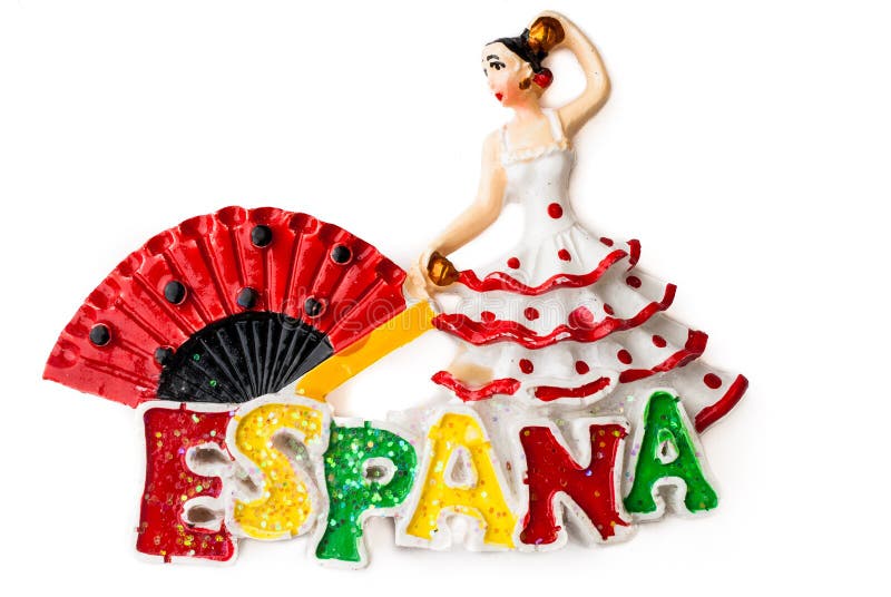 L'aimant De Souvenir Le Danseur Espagnol Photo stock Image du