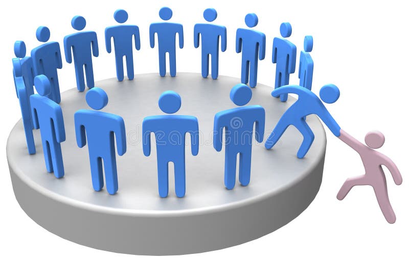 L'aiuto si unisce la gente di affari sociale royalty illustrazione gratis L'aiuto si unisce la gente di affari sociale royalty illustrazione gratis