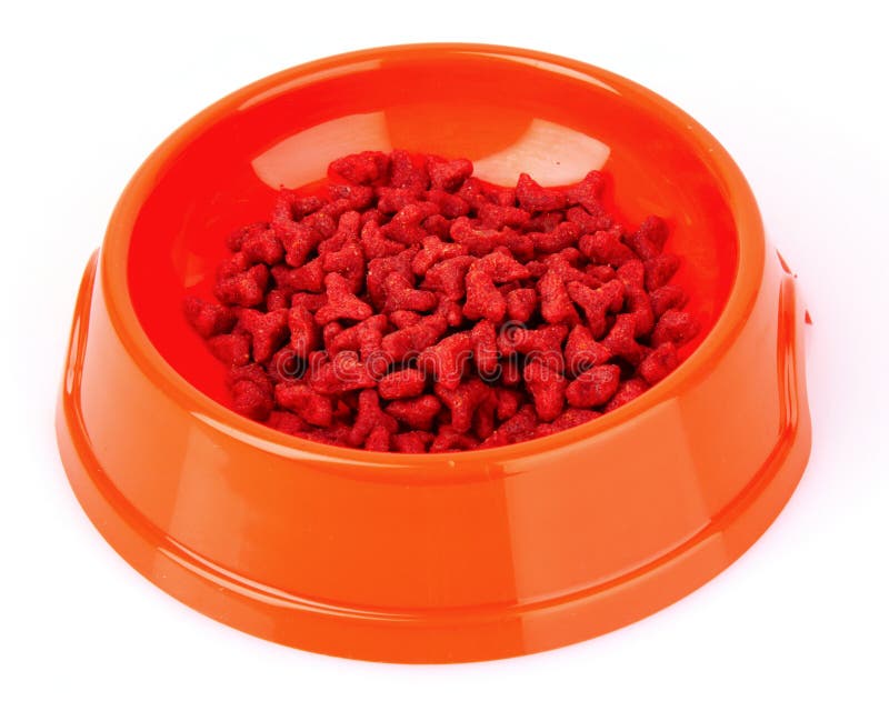 L'alimento di gatti ha isolato immagine stock