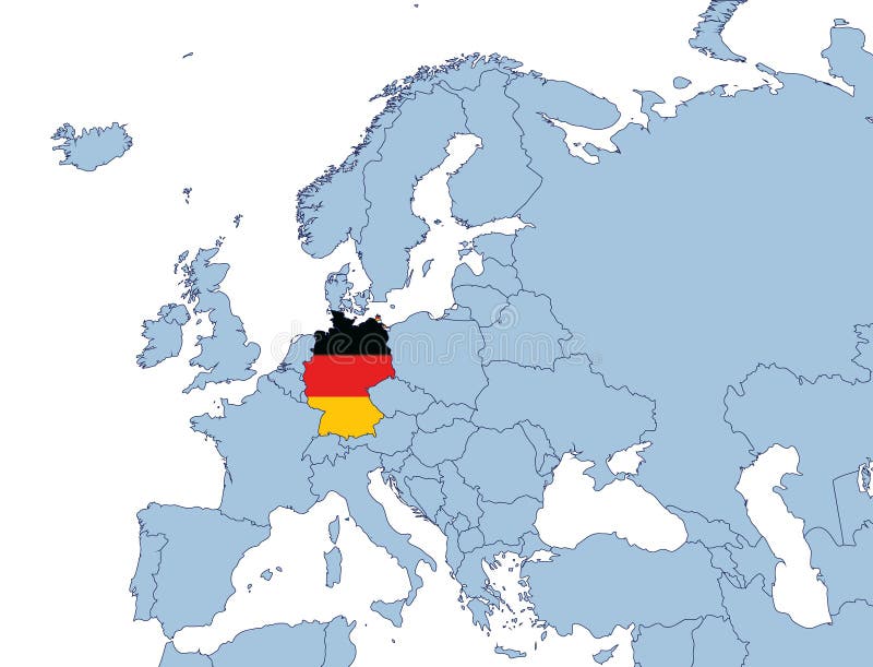 allemagne carte europe - Image