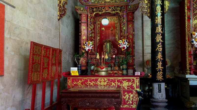 L'altare a Jade Temple a Penang, Malesia