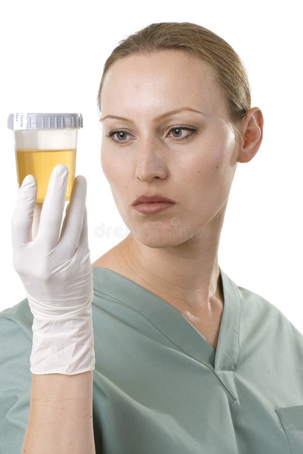 L'analyse d'urine photo stock. Image du femelle, femme 4123454