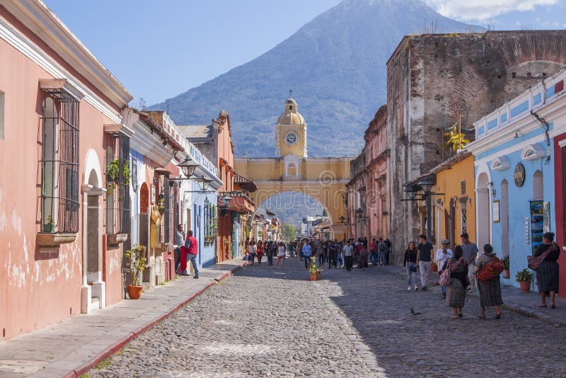 L'Antigua, Guatemala Santa Catalina Arch images stock L'Antigua, Guatemala Santa Catalina Arch images stock