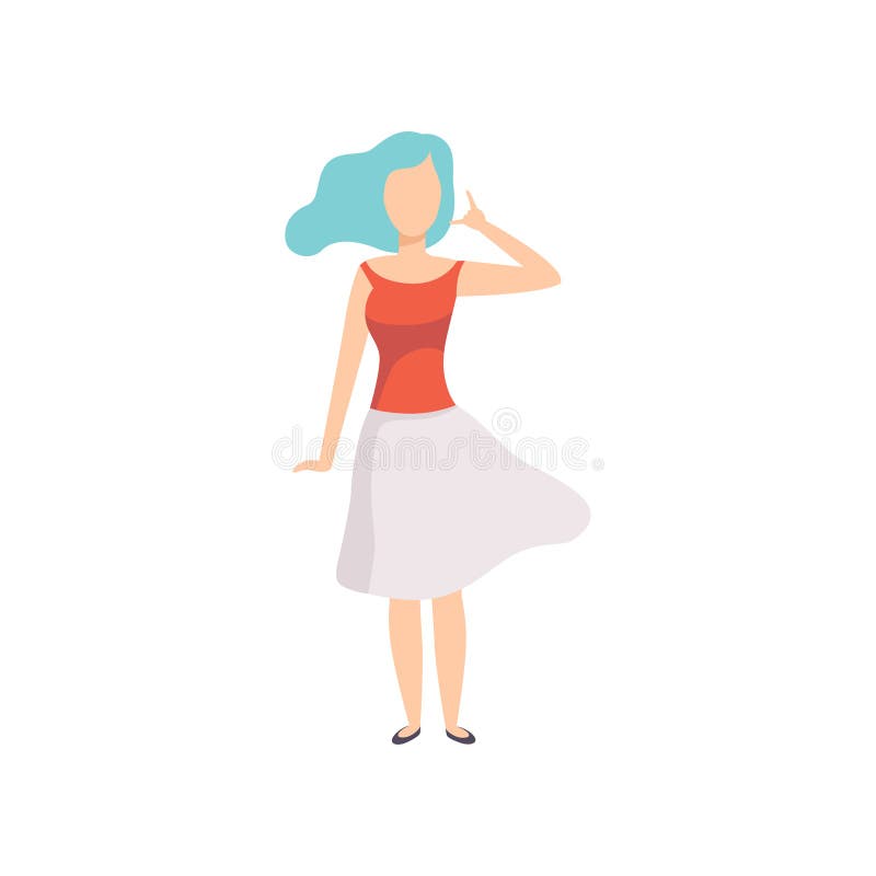L'apparence de jeune femme m'appellent geste de main, composent mon numéro, m'appellent de retour, caractère sans visage de fille illustration stock L'apparence de jeune femme m'appellent geste de main, composent mon numéro, m'appellent de retour, caractère sans visage de fille illustration stock