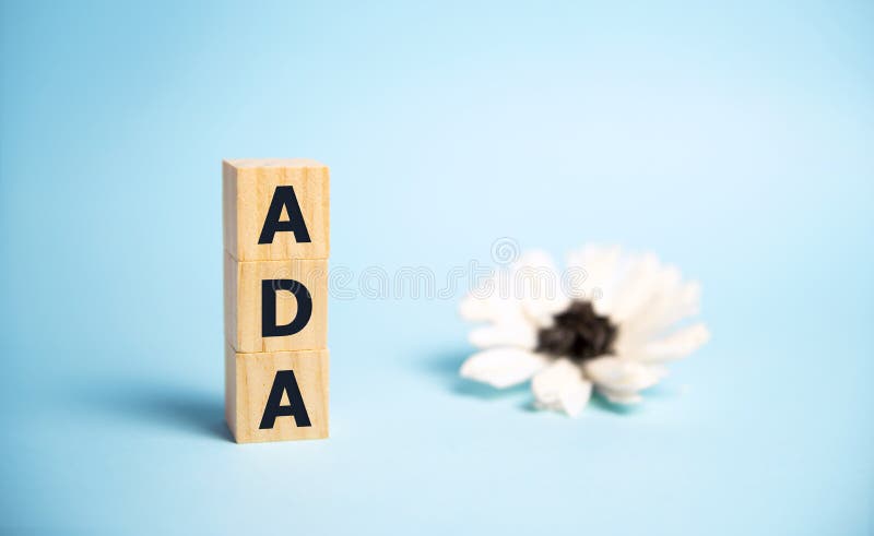 L'atto Word ada america con disabilità è fatto di mattoni di legno.