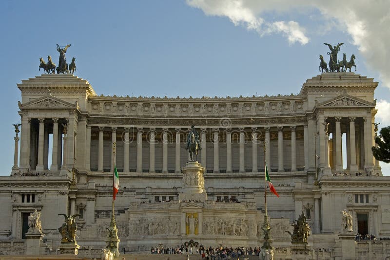 The Vittorio Emanuele II monument in Piazza venezia, Rome. The Vittorio Emanuele II monument in Piazza venezia, Rome