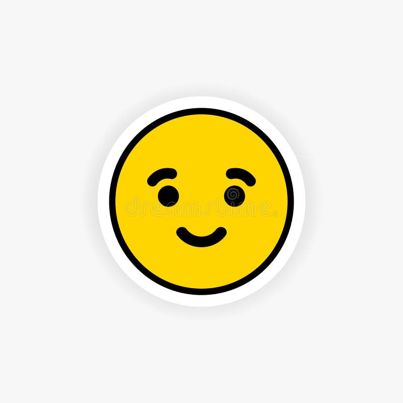 Sticker Smiley heureux - Autocollant Smiley heureux