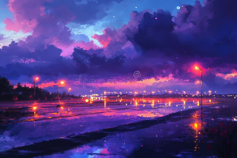 L'autostrada Celestiale illustrazione vettoriale