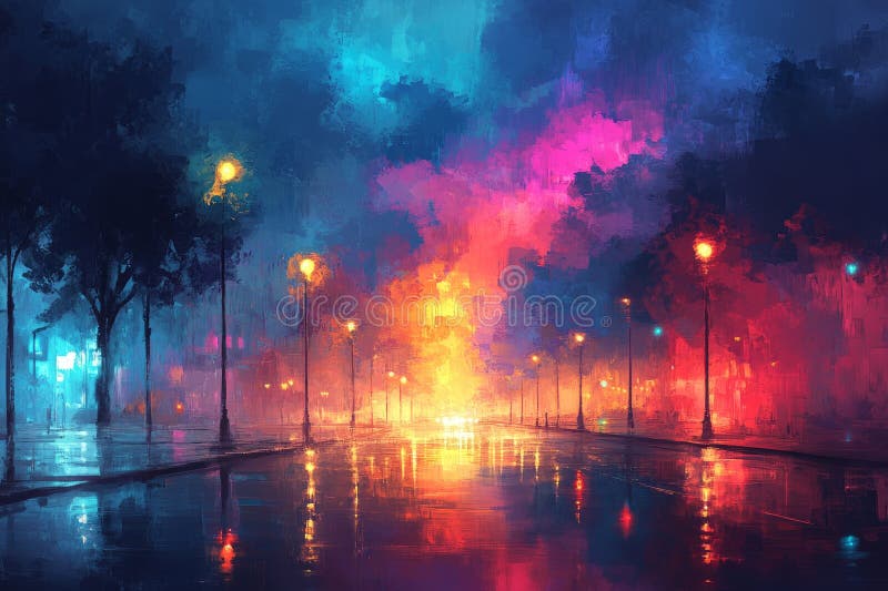L'autostrada Celestiale illustrazione di stock