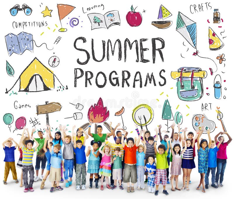 L'avventura del campo dei bambini dell'estate esplora il concetto