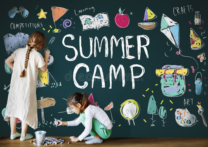 L'avventura del campo dei bambini dell'estate esplora il concetto