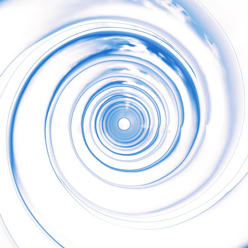 L'azzurro si sviluppa a spiraleare prospettiva