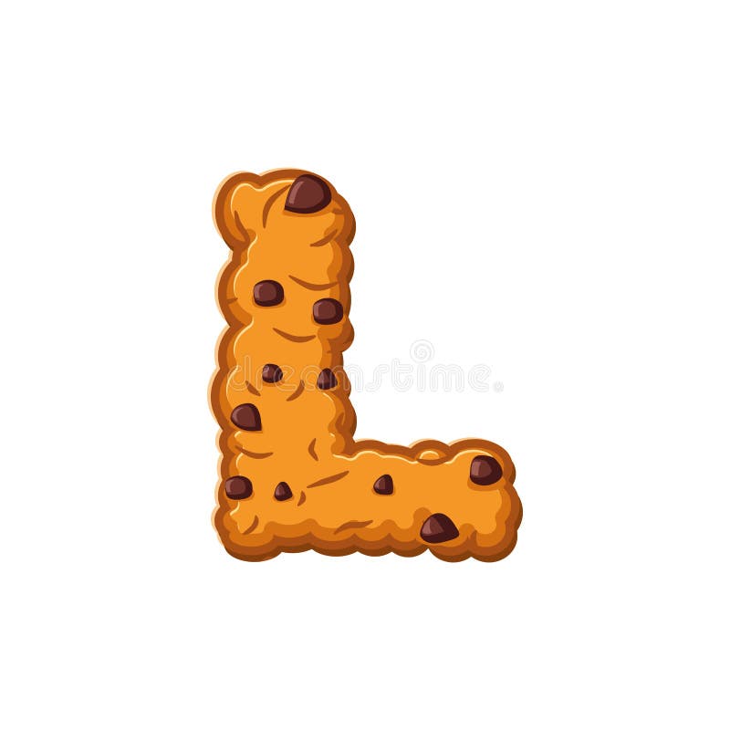 Biscuits D'une Lettre Police De Biscuit Symbole D'alphabet De Biscuit De  Farine D'avoine Illustration de Vecteur - Illustration du cuisine, biscuit:  85430683