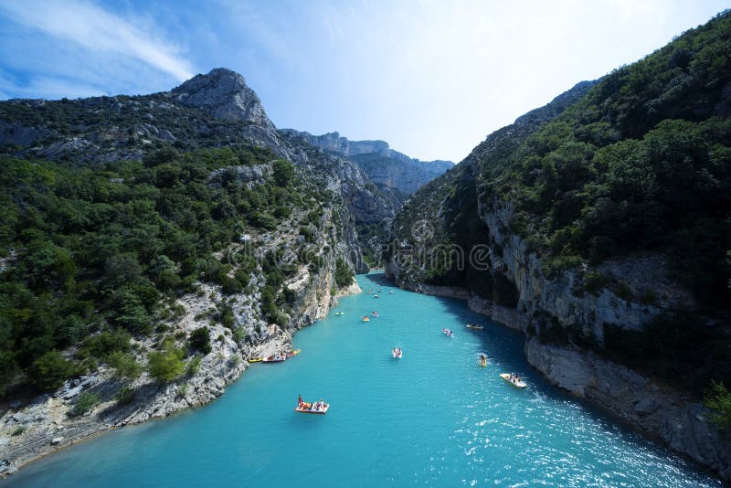 Lac St Croix, Les Du Verdon En Provence Photo stock Image du
