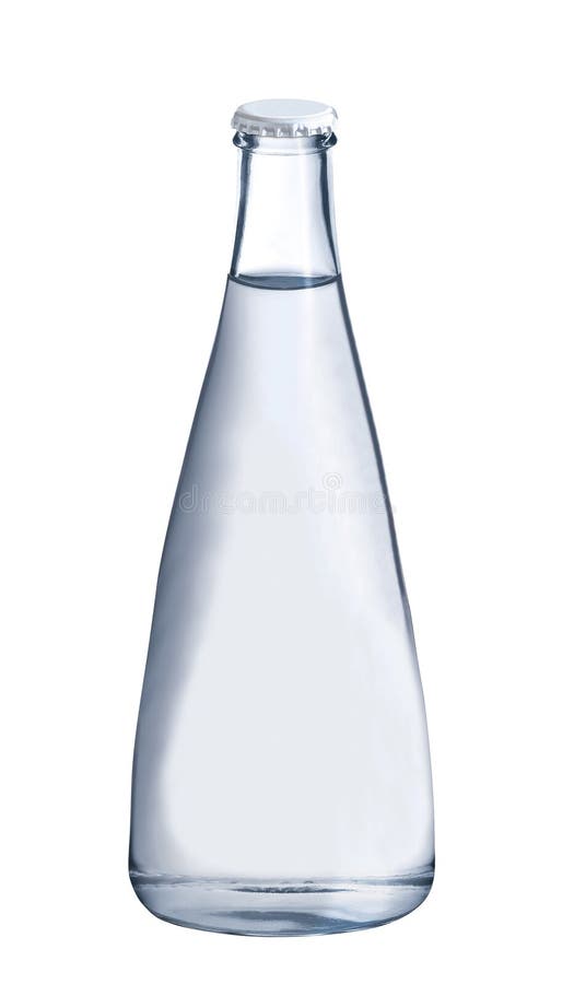 L'eau dans la bouteille en verre photos libres de droits L'eau dans la bouteille en verre photos libres de droits