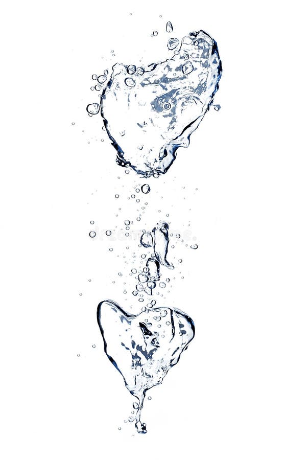 L'eau en cristal et baisses photo libre de droits