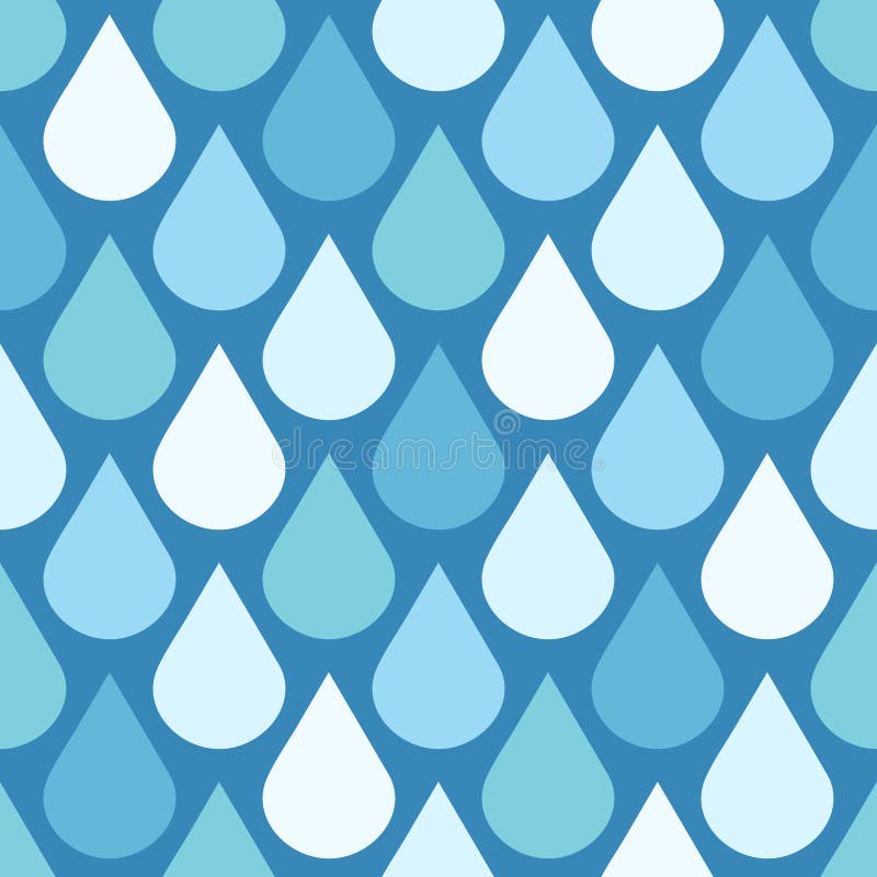 L'eau élégante de vecteur laisse tomber le fond sans couture illustration stock L'eau élégante de vecteur laisse tomber le fond sans couture illustration stock