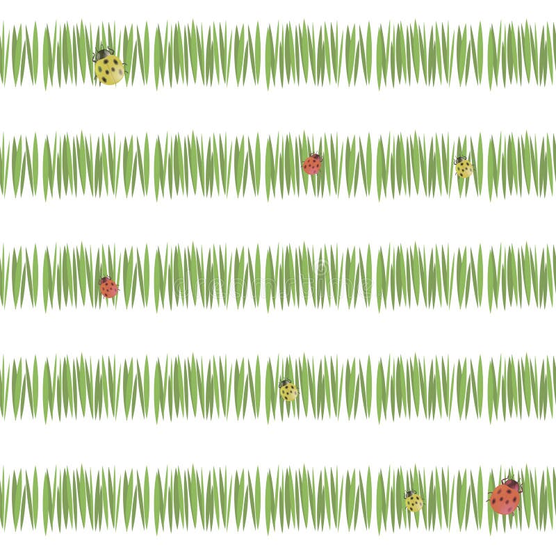 L'erba verde semplice verde barra la vegetazione del tè di freschezza della cartolina con le coccinelle rosse e giallo isolati su royalty illustrazione gratis L'erba verde semplice verde barra la vegetazione del tè di freschezza della cartolina con le coccinelle rosse e giallo isolati su royalty illustrazione gratis