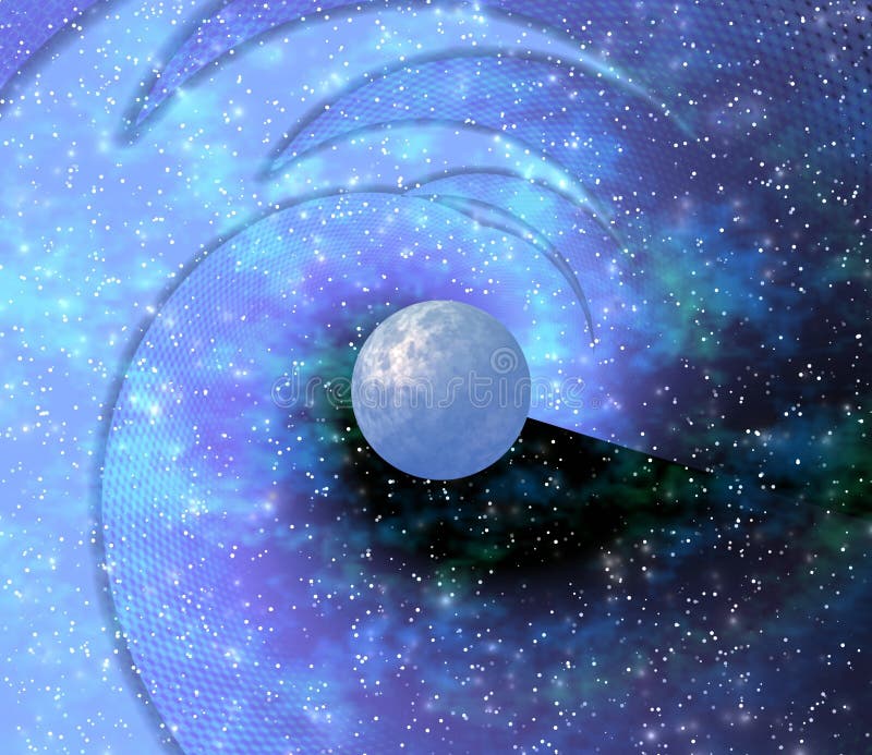 L'espace. Planète bleue illustration libre de droits