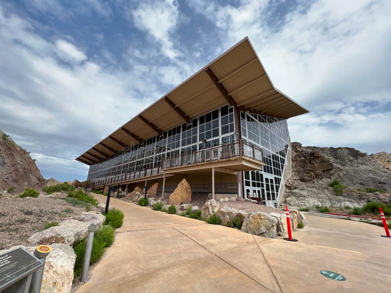 Vernal, UT USA - June 7, 2023: The Quarry Exhibit Hall at Dinosaur National Monument near Vernal, Utah in the United States of America. Vernal, UT USA - June 7, 2023: The Quarry Exhibit Hall at Dinosaur National Monument near Vernal, Utah in the United States of America