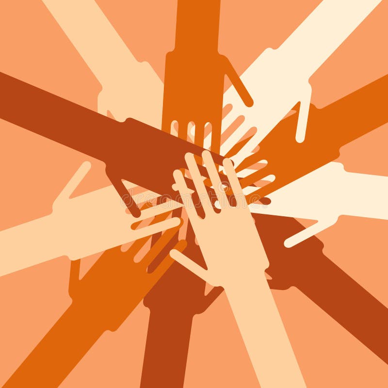 L'essere umano passa l'unità illustrazione vettoriale L'essere umano passa l'unità illustrazione vettoriale