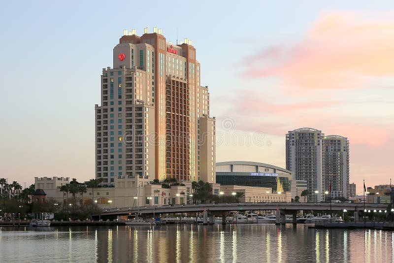 L'hôtel de Marriott à Tampa image libre de droits L'hôtel de Marriott à Tampa image libre de droits