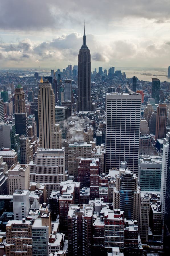 Central Park Dans La Neige, Manhattan, New York City Image stock
