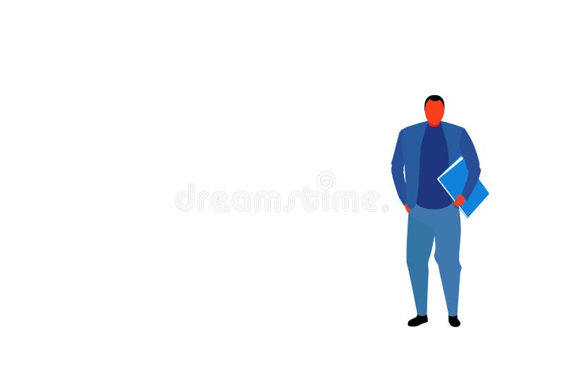 L'homme masculin d'affaires d'employé de bureau de jeune d'homme d'affaires de participation dossier de document portant la posit illustration stock L'homme masculin d'affaires d'employé de bureau de jeune d'homme d'affaires de participation dossier de document portant la posit illustration stock