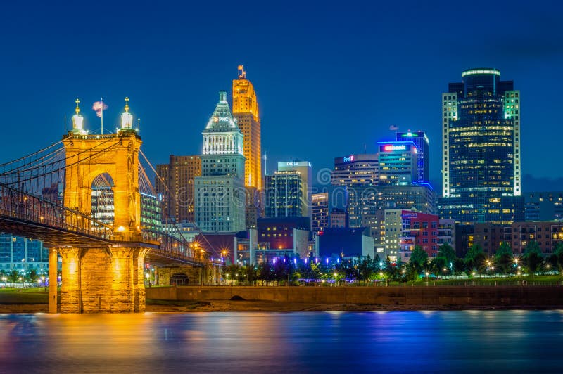La rivière Ohio à Cincinnati